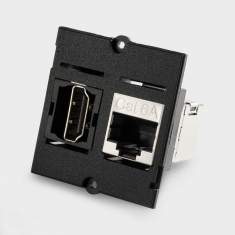 Kinnarps Anschlussmodul mit HDMI- und Netzwerkanschluss für Multimedia-Arbeitsplätze