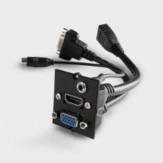 Kinnarps Anschlussmodul mit VGA- und Audioanschluss für Medientechnik
