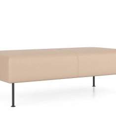 Bank beige Hocker Lounge Polsterhocker 7900 Creva soft