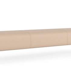 Bank beige Hocker Lounge Polsterhocker 7900 Creva soft