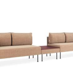 Modulare Sitzgruppen beige Lounge Sitzmöbel Kusch+Co Creva Soft Landscape