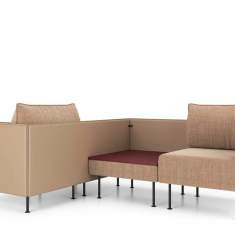 Modulare Sitzgruppen beige Lounge Sitzmöbel Kusch+Co Creva Soft Landscape