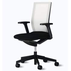 Wilkhahn Stuhl Büro Stoff schwarz weiss Bürodrehstuhl Wilkhahn, Neos Bürodrehstuhl