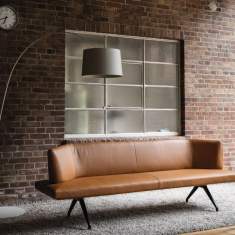 Sofa Leder Lounge Loungesofa, Wilkhahn, Insit Polsterbank