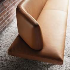 Sofa Leder Lounge Loungesofa, Wilkhahn, Insit Polsterbank