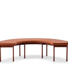 Bank Leder braun Bänke Lounge Offecct Font Bench