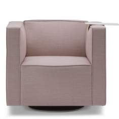 Loungesessel rosa Sessel Lounge Sitzmöbel Säulenfuss Offect Pauline