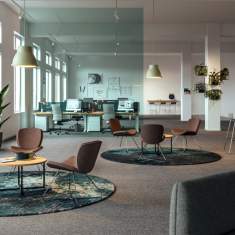 Besucherstuhl braun Besucherstühle Loungestuhl Lounge Consento Assmann Büromöbel Terni