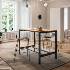 Barhocker Stoff Barstuhl grau Consento Assmann Büromöbel Torino