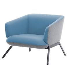 Loungesessel blau Sessel Lounge Consento Assmann Büromöbel Siena