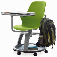 Seminarstuhl grün Stuhl für Learning Einrichtungen für Schulungsräume, Steelcase, node