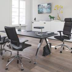 Bürostuhl schwarz Büro Drehstühle Kopfstütze, Bürodrehstuhl, Sedus, open up Bürodrehstuhl