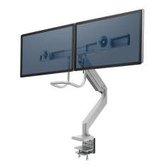 Monitorhalter Tischhalterungen Monitorhalterungen Fellowes Eppa Series  Crossbar Monitorarm - silber