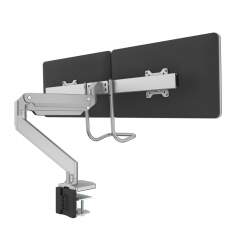 Monitorhalter Tischhalterungen Monitorhalterungen Fellowes Eppa Series  Crossbar Monitorarm - silber