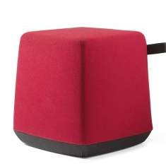 Polsterhocker rot Hocker Lounge Dauphin Allora Poufs