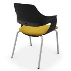 Besucherstuhl gelb Besucherstühle Konferenzstuhl Büro Konferenzstühle stapelbar König + Neurath K + N NOOK SHELL