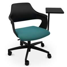 Drehstuhl schwarz türkis Büro Drehstühle Bürostuhl König + Neurath K+N NOOK.SHELL