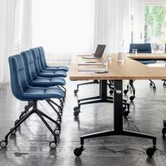 Drehstuhl blau Drehstühle Konferenzstuhl luxuriöser Stuhl bequem Stühle Girsberger Marel
