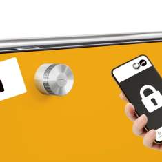 Schliessfachschrank Locker App Smartphone USM Haller Schloss C