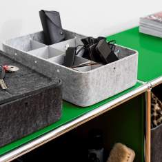 Zubehör Innenorganisation grau Bürozubehör Büro USM Inos Box