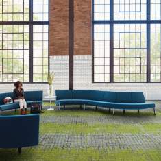 Textiler Bodenbelag Teppichfliesen Interface Moss In Stone