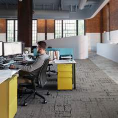 Textiler Bodenbelag Teppichfliesen Interface Sett In Stone