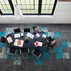 Textiler Bodenbelag Teppichfliesen Interface Sett In Stone