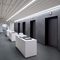 Elastische Bodenbeläge Büro Bodenbelag LVT Interface Luxury Vinyl Tile - Brusched Lines