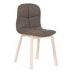 Besucherstuhl braun Besucherstühle Holz Konferenzstuhl Materia Neo Lite Soft