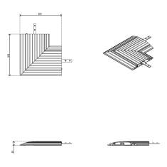 technisches Bild Dataflex Addit Kabelschutz - Eckverbindung 482