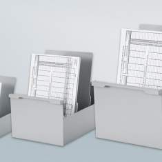 Registratursysteme Karteikarten styro, styro Karteikasten