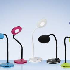 farbige Tischleuchten Schreibtischlampe LED Schreibtischlampen modern Tischlampen LED Styro Hansa LED Splash