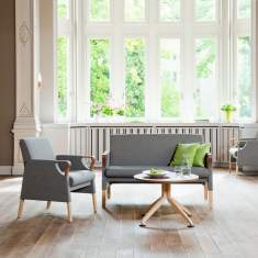 Sessel grau Loungesessel Holz Loungemöbel Brunner, Taceo