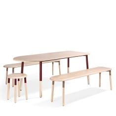 Hocker Holz Materia Picnic