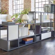 Stauraum modulare Büromöbelsysteme Regalsysteme modular Regal Büro Sedus se:matrix Regalmodul