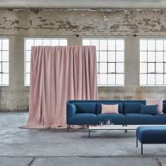 Bank blau Bänke Lounge Materia, Crest Bank
