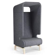Loungesessel grau exklusive Design Loungemöbel Sessel Materia, Point High