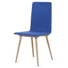 Besucherstuhl blau Konferenzstühle Cafeteria Stühle Holz Besucherstühle Skandiform, Bombito High