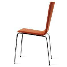 Besucherstuhl orange Besucherstühle Konferenzstühle Cafeteria Stuhl Skandiform, Bombito High