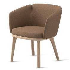 Loungesessel braun Sessel Lounge Holz Skandiform Central