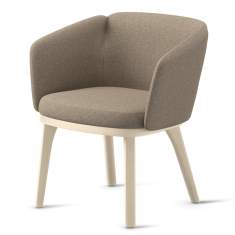 Loungesessel grau Sessel Lounge Holz Skandiform Central