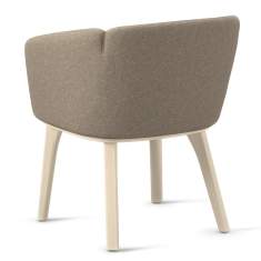 Loungesessel grau Sessel Lounge Holz Skandiform Central