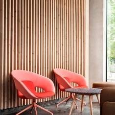Loungesessel rot Sessel Skandiform Deli Lounge