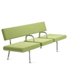 Bank grün Banksofa mit Zwischenarmlehnen Skandiform Noon