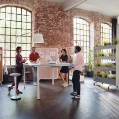 höhenverstellbarer Konferenztisch weiss Konferenztische Büro Sedus se:lab meet stand