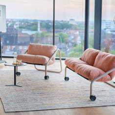 Sofa rosa Loungesofa Lounge Sedus se:lab sofa
fahrbar