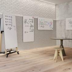 Schreibtafel Moderation Schreibtafeln Büro Whiteboard flexibel Wandtafel Adeco o+c Stay Agie Flex Whiteboards