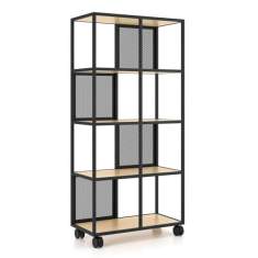Rollregal Regal mit Rollen Nowy Styl Offa Open metal cabinet N