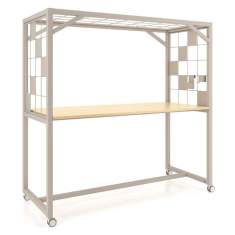 Stehtisch mti Rollen Rolltisch fahrbar Rolltisch Büro Nowy Styl Offa Besprechungstische High meeting table MF