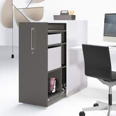 Sideboard Büro Apothekerschrank grau, werner works, Apothekerschränke